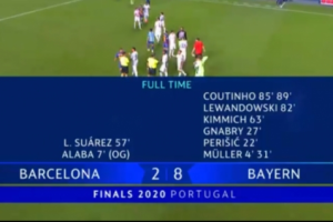Tragis! Barcelona Dicukur Bayern 2-8 Dalam Laga Hidup Mati Perempat Final Liga Champions Eropa 2020