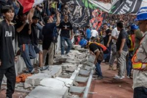 Baru Juga Diresmikan, Pagar Pembatas Tribun Utara Jakarta International Roboh