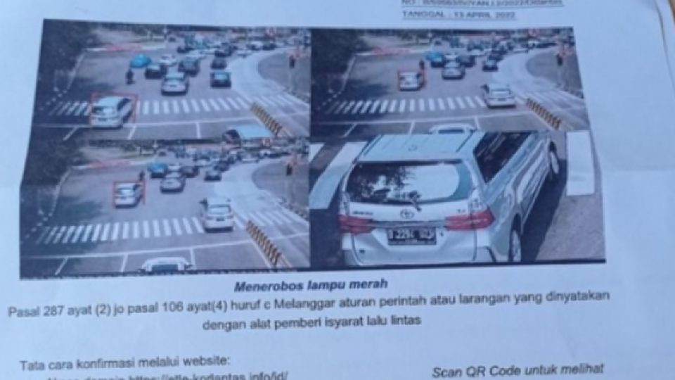 Kronologi Tilang Elektronik Salah Sasaran, Yang Melanggar Avanza yang Ditilang Xpander