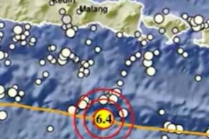 Gempa Bumi 6,4 Magnitudo Guncang Jember, Jawa Timur Pada Selasa Siang. Terasa Sampai Yogyakarta