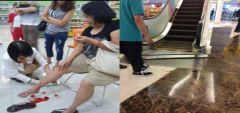 Nahas, Ibu Tua Ini Terseret Eskalator di Mall Pluit Village 